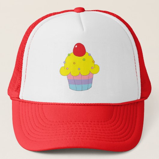 Rainbow Cupcake Trucker Pet (Voorkant)