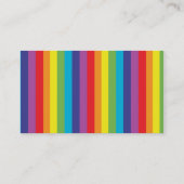 Rainbow Cupcake Visitekaartje (Achterkant)