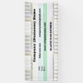 Rainbow Custom Company Banner met Logo (Verticaal)