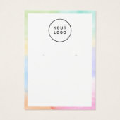 Rainbow Custom Logo Oorspronkelijk beeldscherm Dan Visitekaartje (Achterkant)