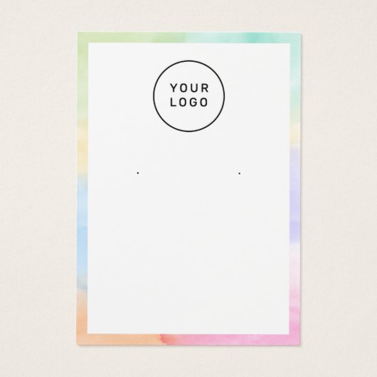 Rainbow Custom Logo Oorspronkelijk beeldscherm Dan Visitekaartje (Achterkant)