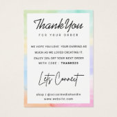 Rainbow Custom Logo Oorspronkelijk beeldscherm Dan Visitekaartje (Voorkant)