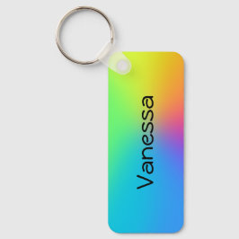 Rainbow Custom Name Sleutelhanger
