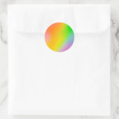 Rainbow Custom Trendy Classic Round Sticker (Tas)
