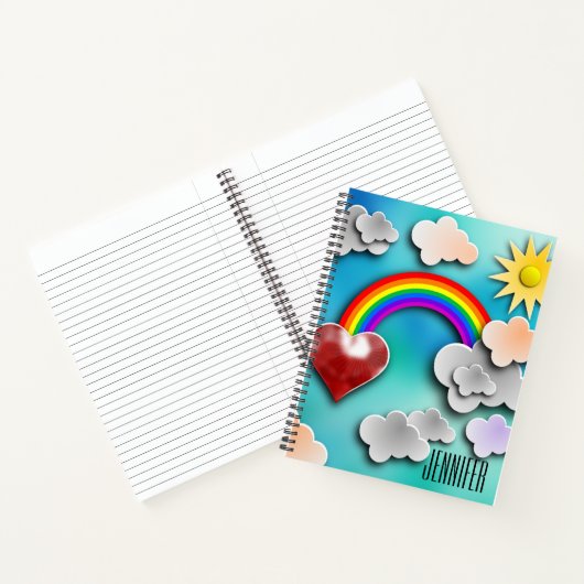 Rainbow Cut-Out Personal Notitieboek Creative Jour (Binnen)