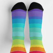 Rainbow Cute Colorful Gay Pride Artistic LGBTQ Sokken (Top)