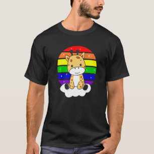 Rainbow Cute Giraffe voor kinderen Giraffes T-shirt