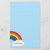 Rainbow Cute Kinder Briefpapier (Voorkant)