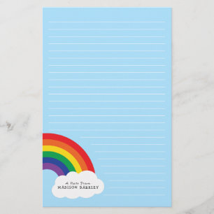 Rainbow Cute Kinder Briefpapier