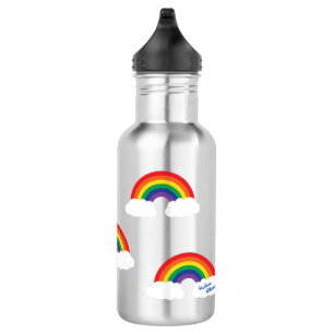 Rainbow Cute Kinder Water Fles met naam