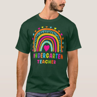 Rainbow Cute Kindergarten-leraar terug naar school T-shirt