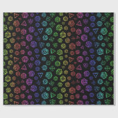 Rainbow D20 rollenspel dobbelpatroon Cadeaupapier (Vlak)