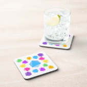 Rainbow D8 Dice Drink Coasters Bier Onderzetter (Rechterzijde)