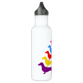 Rainbow Dachshund Water Fles (Links)