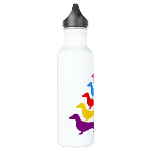 Rainbow Dachshund Water Fles (Links)