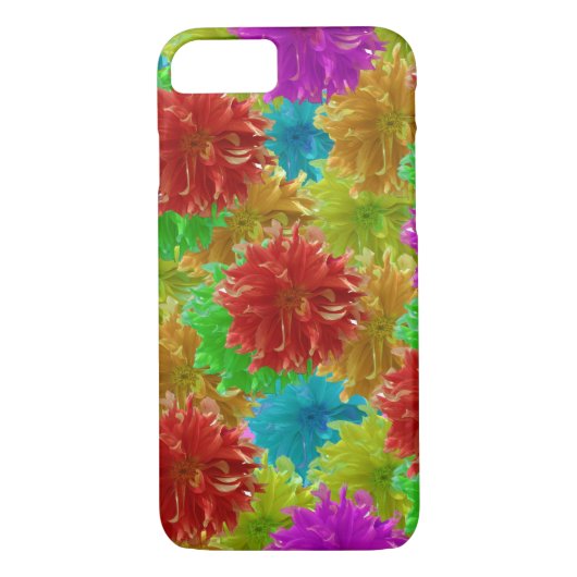 Rainbow Dahlia Flower Explosion Case-Mate iPhone Case (Achterkant)