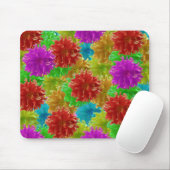 Rainbow Dahlia Flower Explosion Muismat (Met muis)