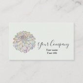 Rainbow Dahlia Visitekaartje (Voorkant)