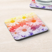 Rainbow Daisies Bier Onderzetter (Linkerzijde)