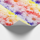 Rainbow Daisies Cadeaupapier (Hoek)