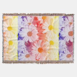 Rainbow Daisies Deken