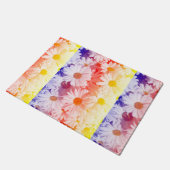 Rainbow Daisies Deurmat (Schuin)