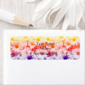 Rainbow Daisies Etiket (Insitu)