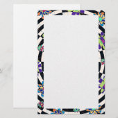Rainbow Daisies Kaleidoscoop Briefpapier (Voorkant / Achterkant)