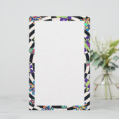 Rainbow Daisies Kaleidoscoop Briefpapier (Staand voorkant)