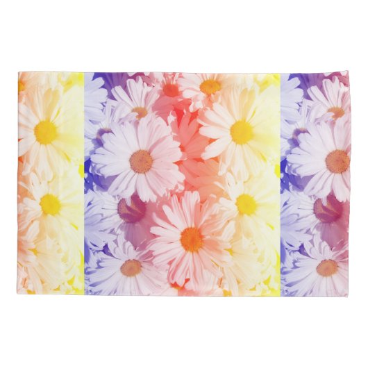 Rainbow Daisies Kussensloop (Achterkant)