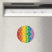 Rainbow Daisies Magneet (Insitu (Vaatwasser))