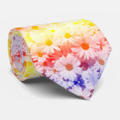Rainbow Daisies Stropdas (Opgerold)