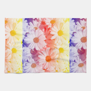 Rainbow Daisies Theedoek