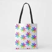 Rainbow Daisies Tote Bag (Voorkant)