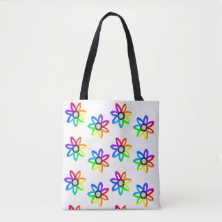 Rainbow Daisies Tote Bag