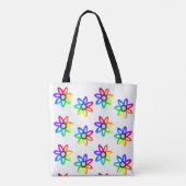 Rainbow Daisies Tote Bag (Achterkant)