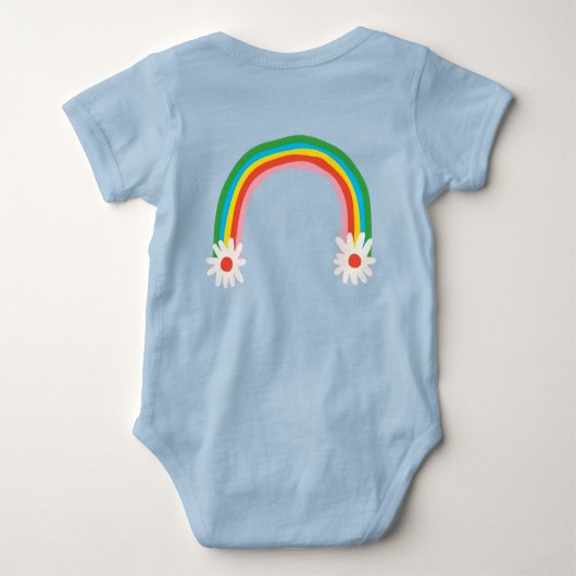 Rainbow & Daisy Baby Bodysuit (Achterkant)