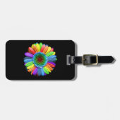 Rainbow Daisy Bagagelabel (Voorkant horizontaal)