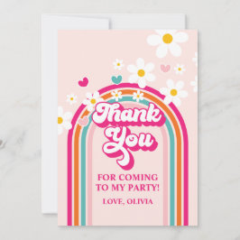 Rainbow Daisy bedankt Kaart