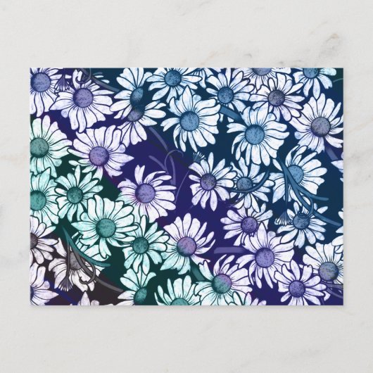 Rainbow Daisy-bloem-springtijd Briefkaart (Voorkant)