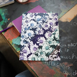 Rainbow Daisy-bloem-springtijd Briefkaart