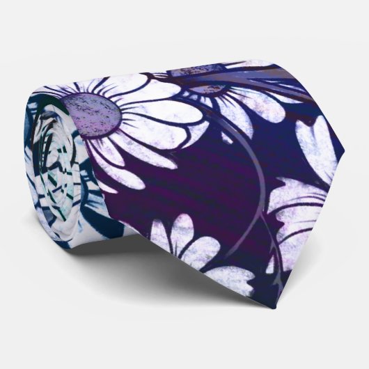 Rainbow Daisy-bloem-springtijd Stropdas (Opgerold)