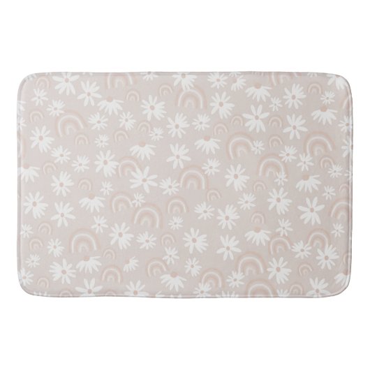 Rainbow Daisy Dream #3 #dromerig #muur #kunst Badmat (Voorkant)