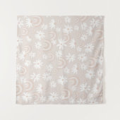 Rainbow Daisy Dream #3 #dromerig #muur #kunst Wandkleed (Voorkant (horizontaal))