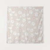 Rainbow Daisy Dream #3 #dromerig #muur #kunst Wandkleed (Voorkant)