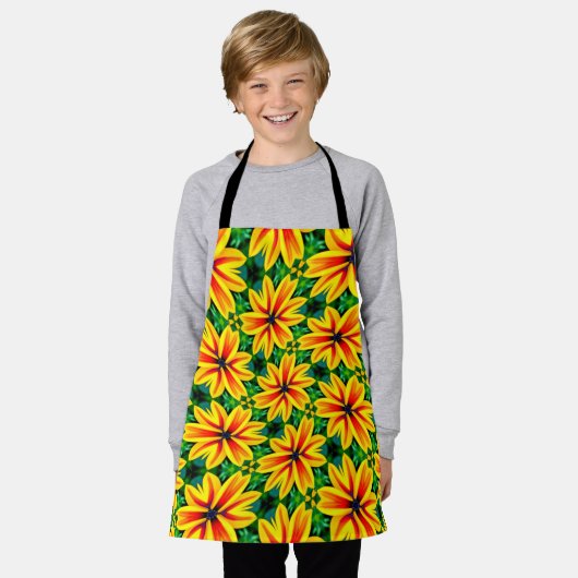 Rainbow Daisy Pattern Schort (Gedragen)