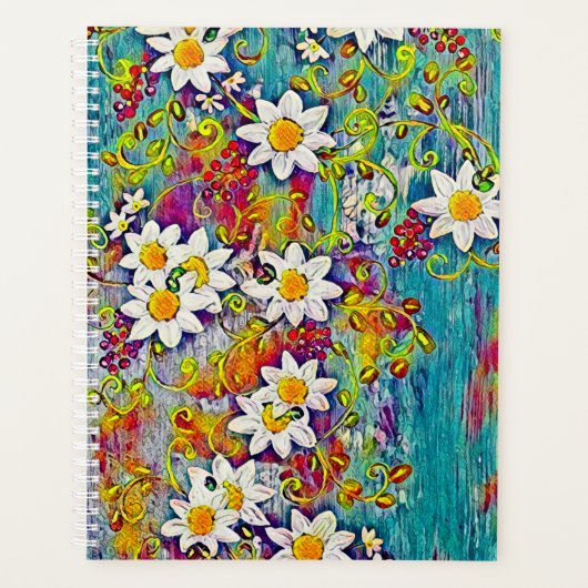 Rainbow Daisy Planner (Voorkant)