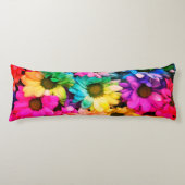 Rainbow Daisy Print Body Pillow Lichaamskussen (Voorkant)