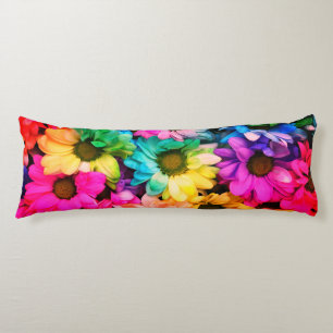 Rainbow Daisy Print Body Pillow Lichaamskussen