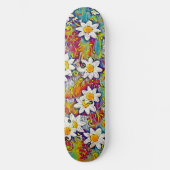 Rainbow Daisy Skateboard (Voorkant)